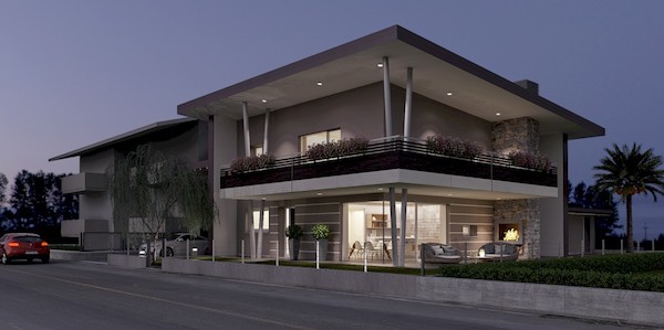 Villa moderna - Notte