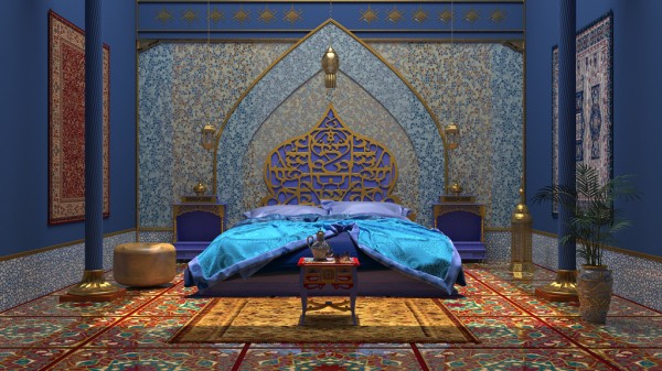 dormitorio estilo marroquí