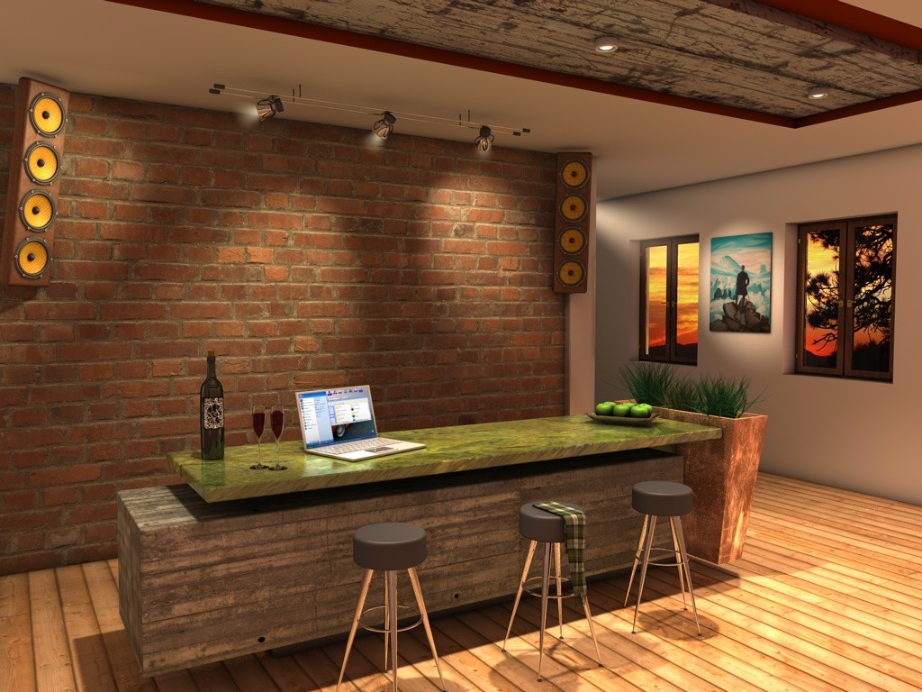 Mobili bar per appartamento: idee per banco bar di casa. angolo ...