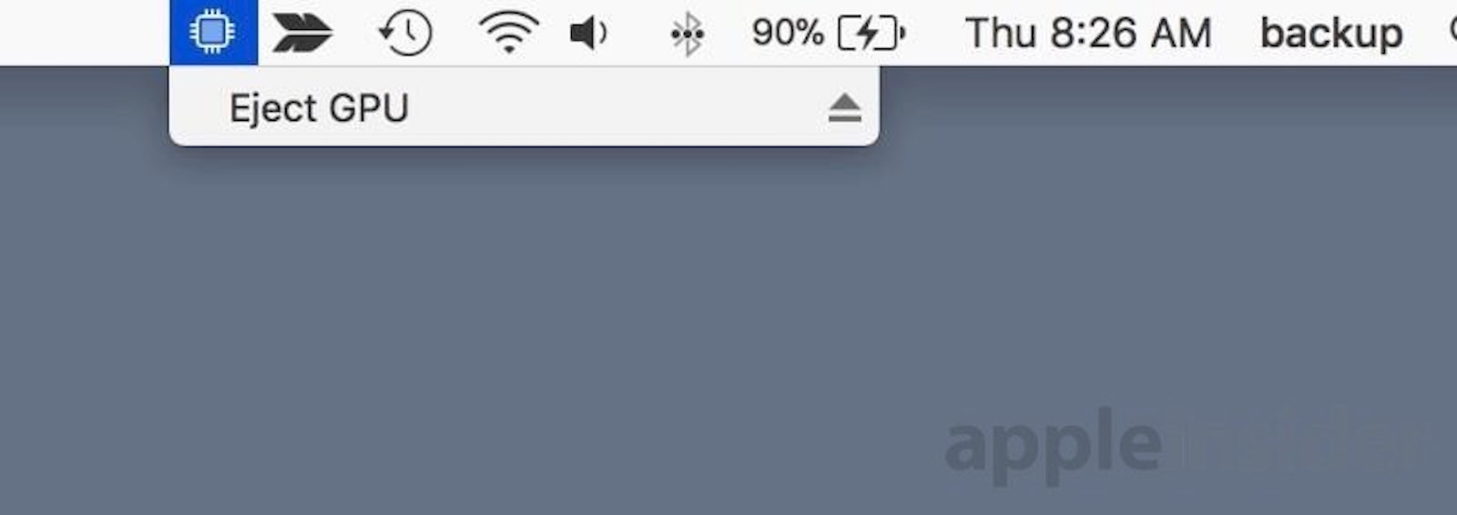 macOS 10.13.4  e GPU