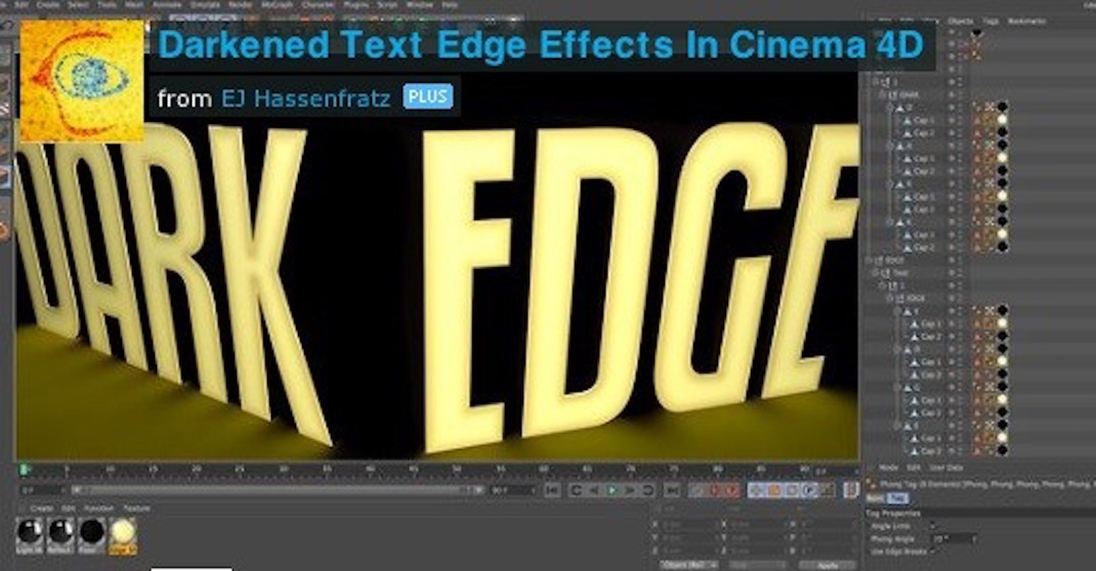 Darkened Text Edge Effects