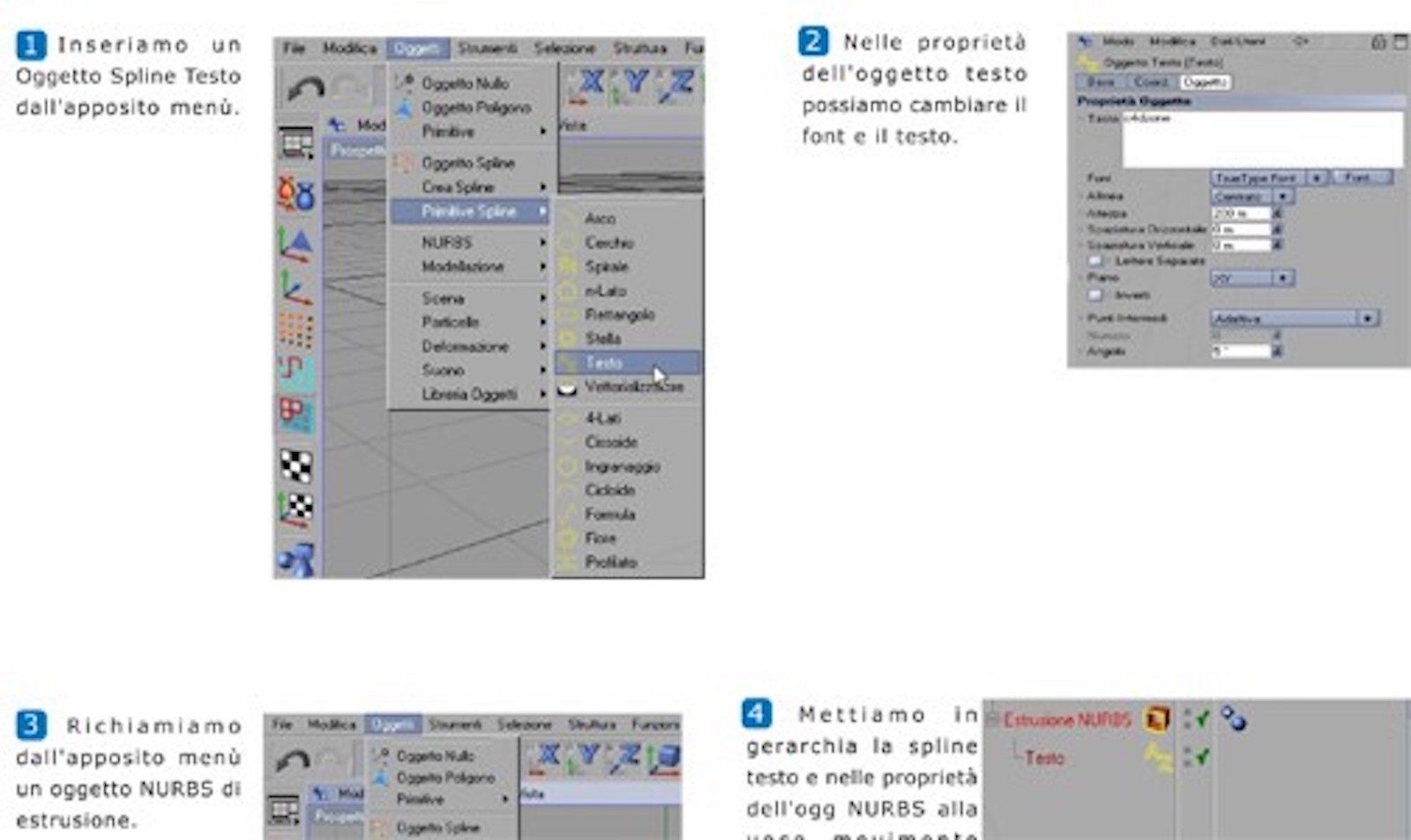 Estrusione Nurbs