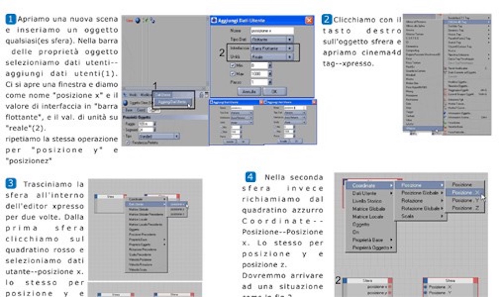 HUD, dati utente