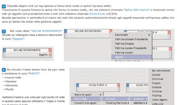 Animare punti su spline