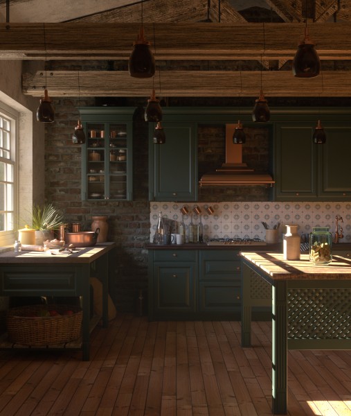 Rustic kitchen