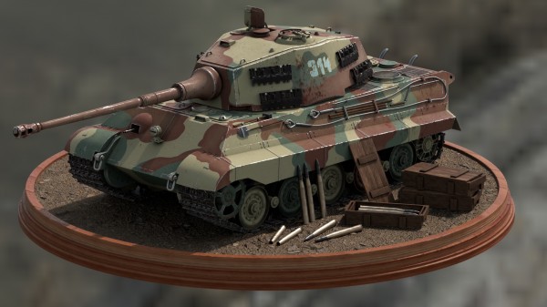 Panzerkampfwagen VI Ausf. B (High poly)