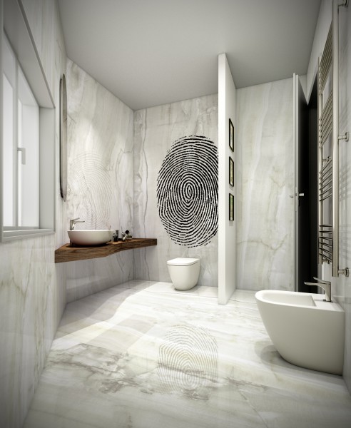 Render Bagno Marmo