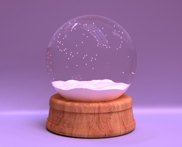 Snow Globe C4d e Corona Render