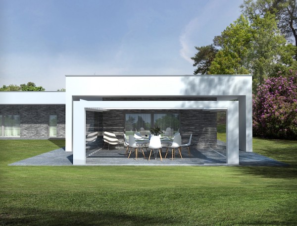 Render villa bianca