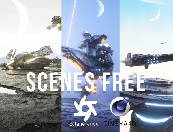 Octane Render Free Scenes by Oscar creativo