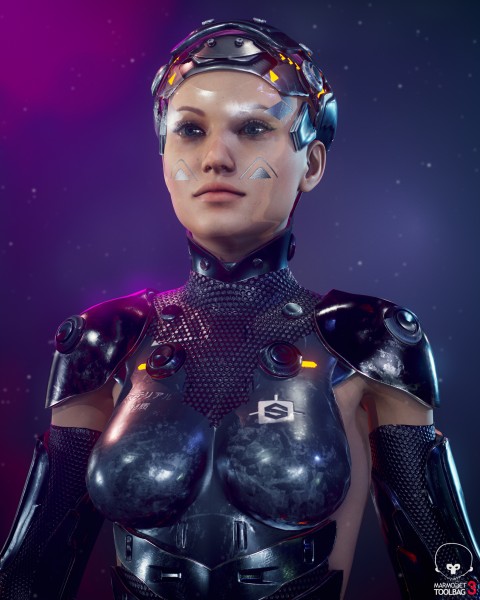 Cyber Woman - zbrush By Oscar creativo