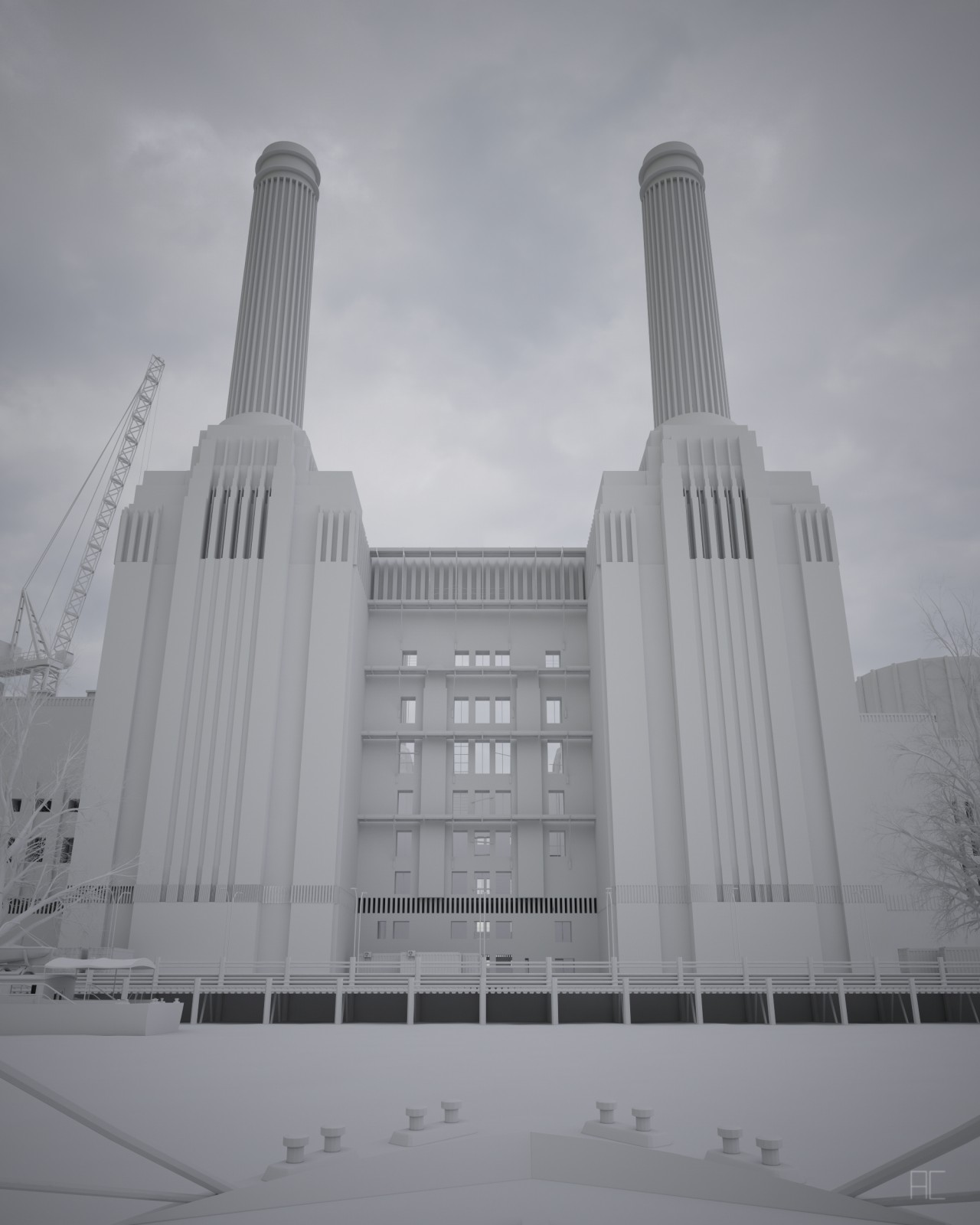 Battersea power station clay POST