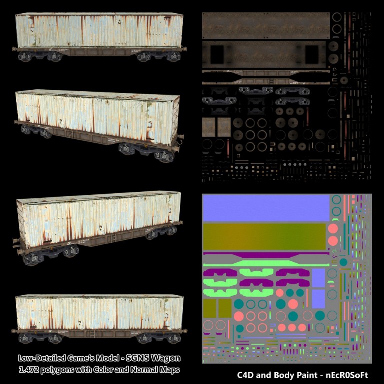 SGNS Wagon - Low-Poly Game/Realtime Model