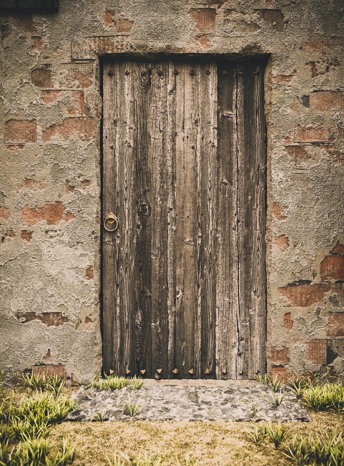 House in field Def door color