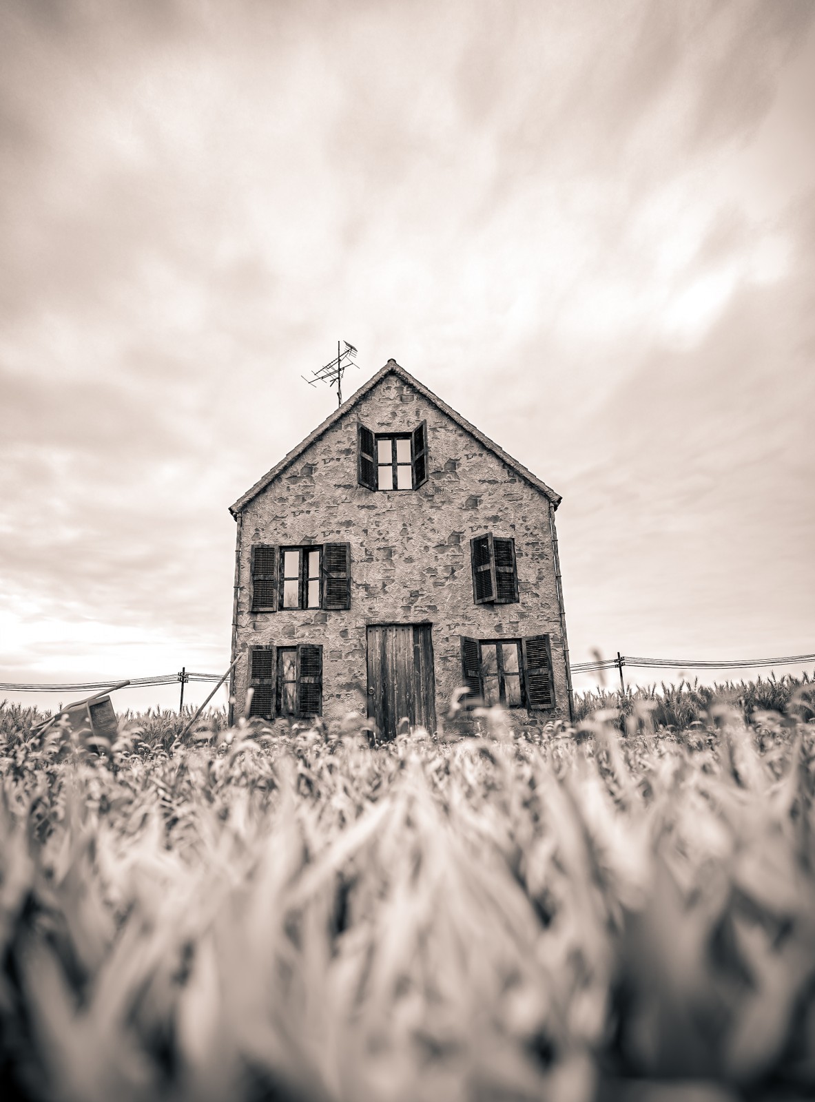 House in field front Bn