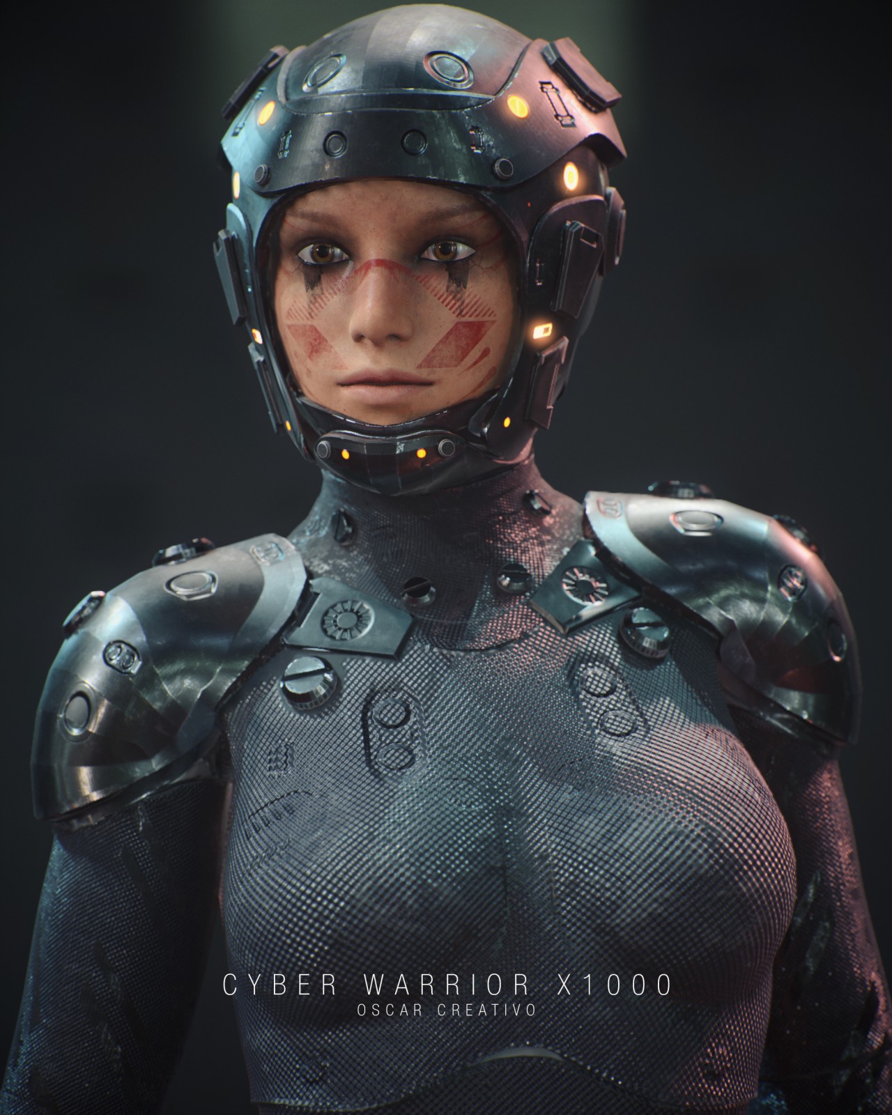 Oscar creativo Cyber warrior zbrush (1)