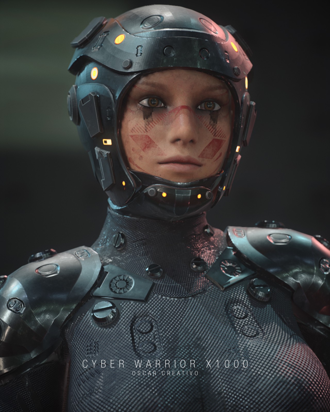 Oscar creativo Cyber warrior zbrush (2)