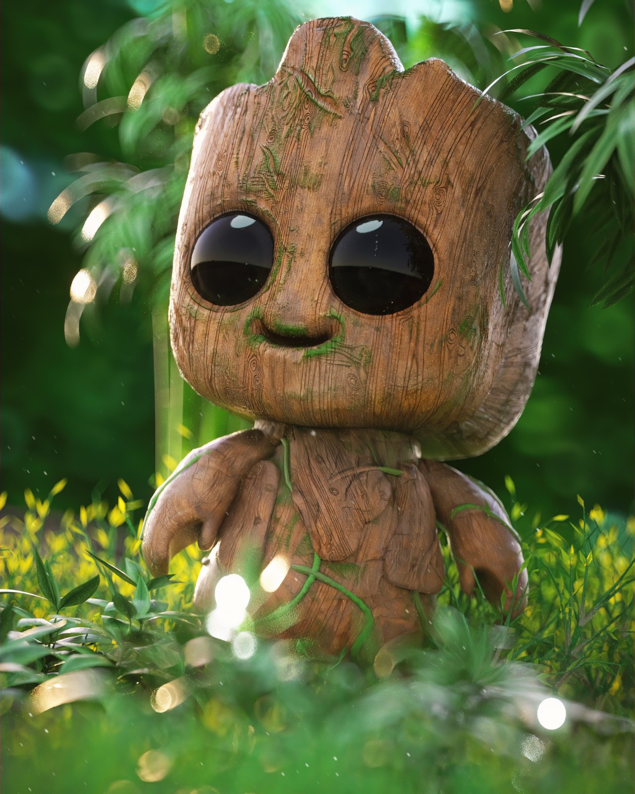 Oscar creativo Octane render Baby Groot (2)