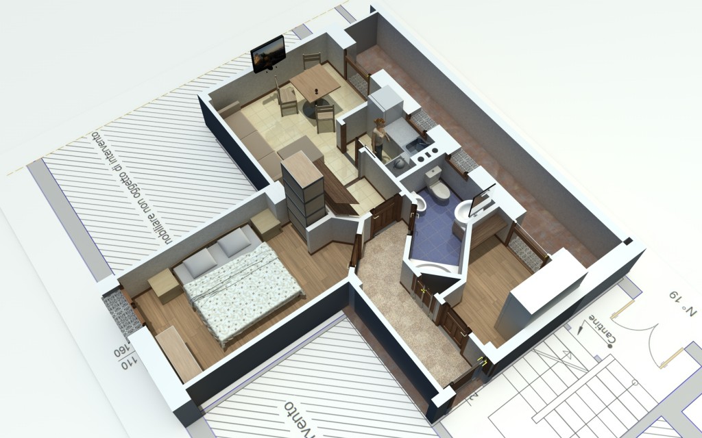 Spaccato alloggio