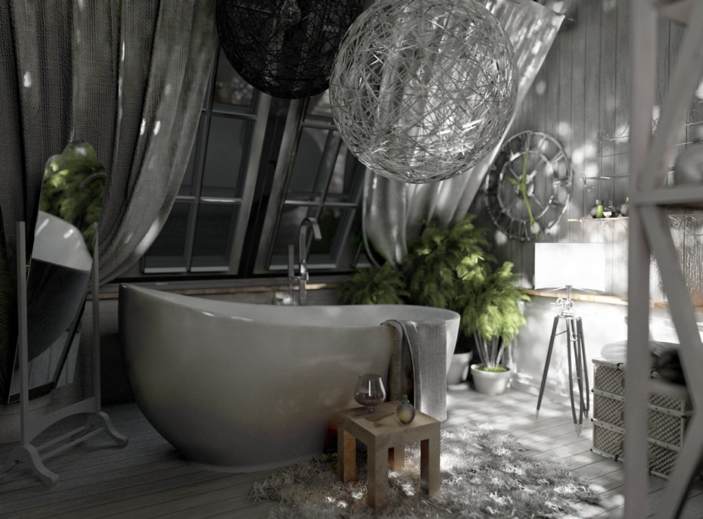 bathroom rendering