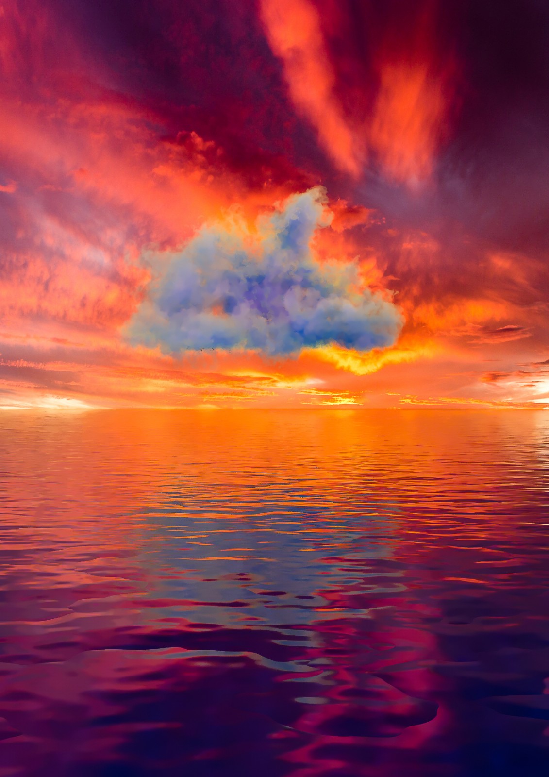cloud and sea sunset