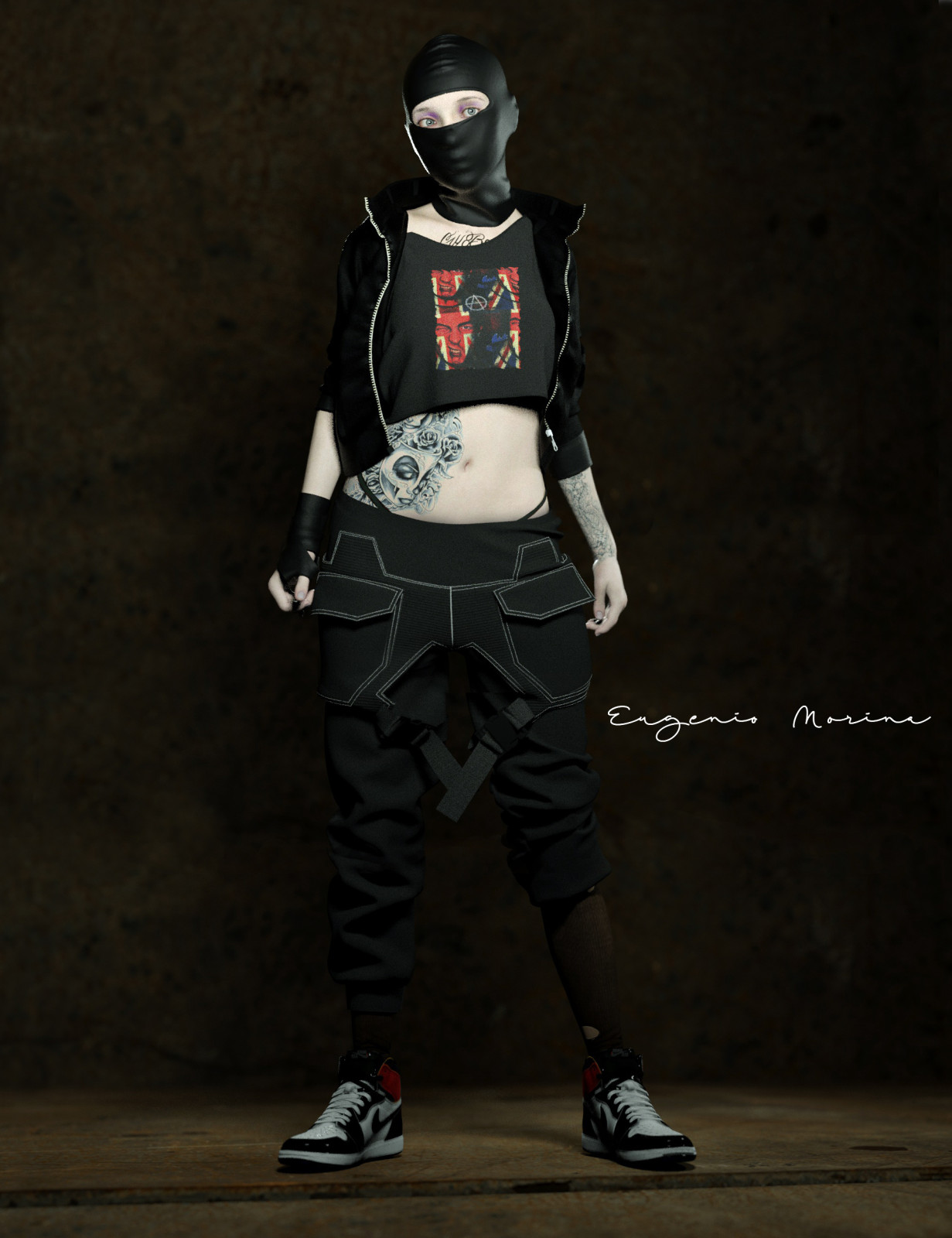 cyberpunk girl 1a