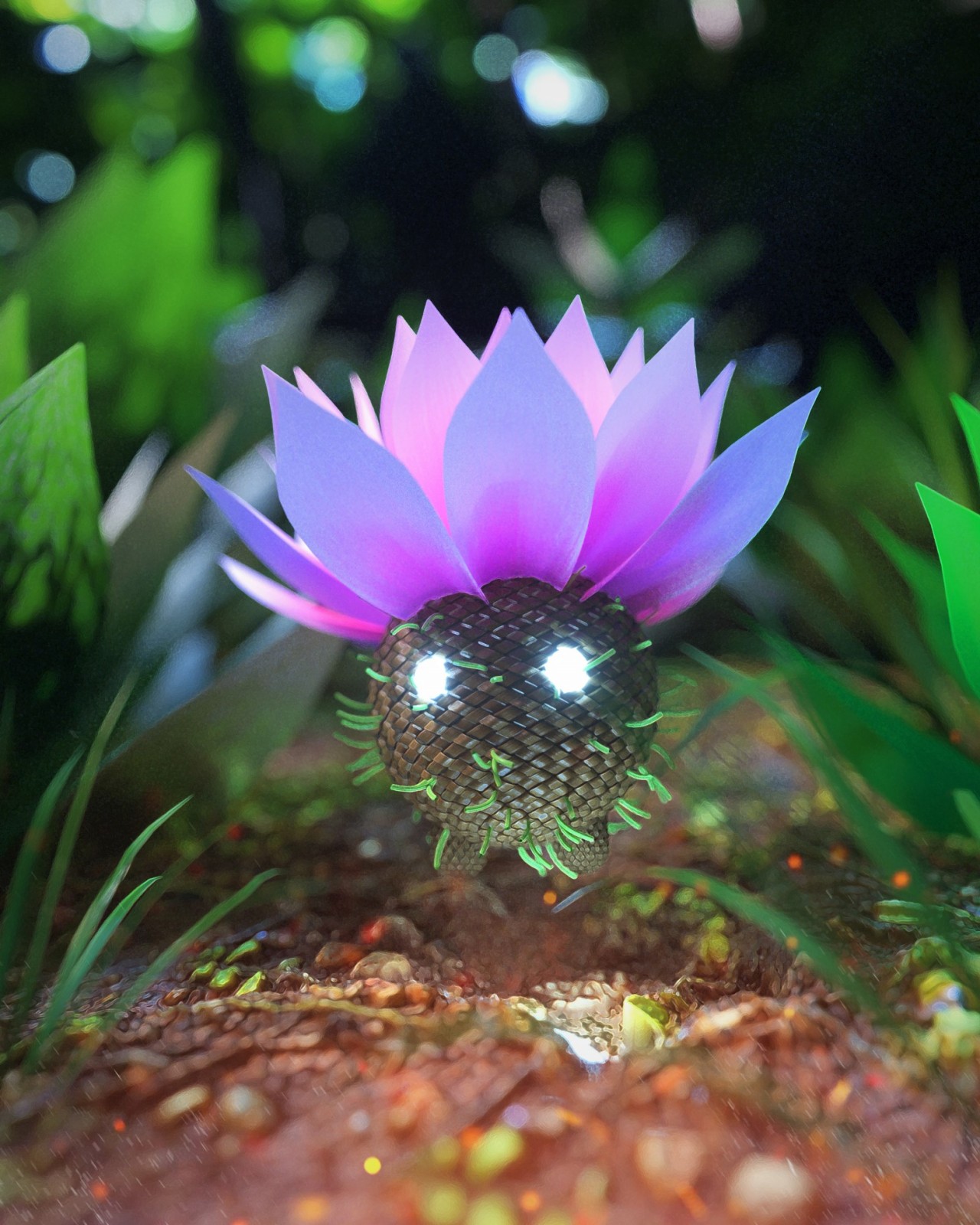 oscar creativo 3d nature render cute (2)
