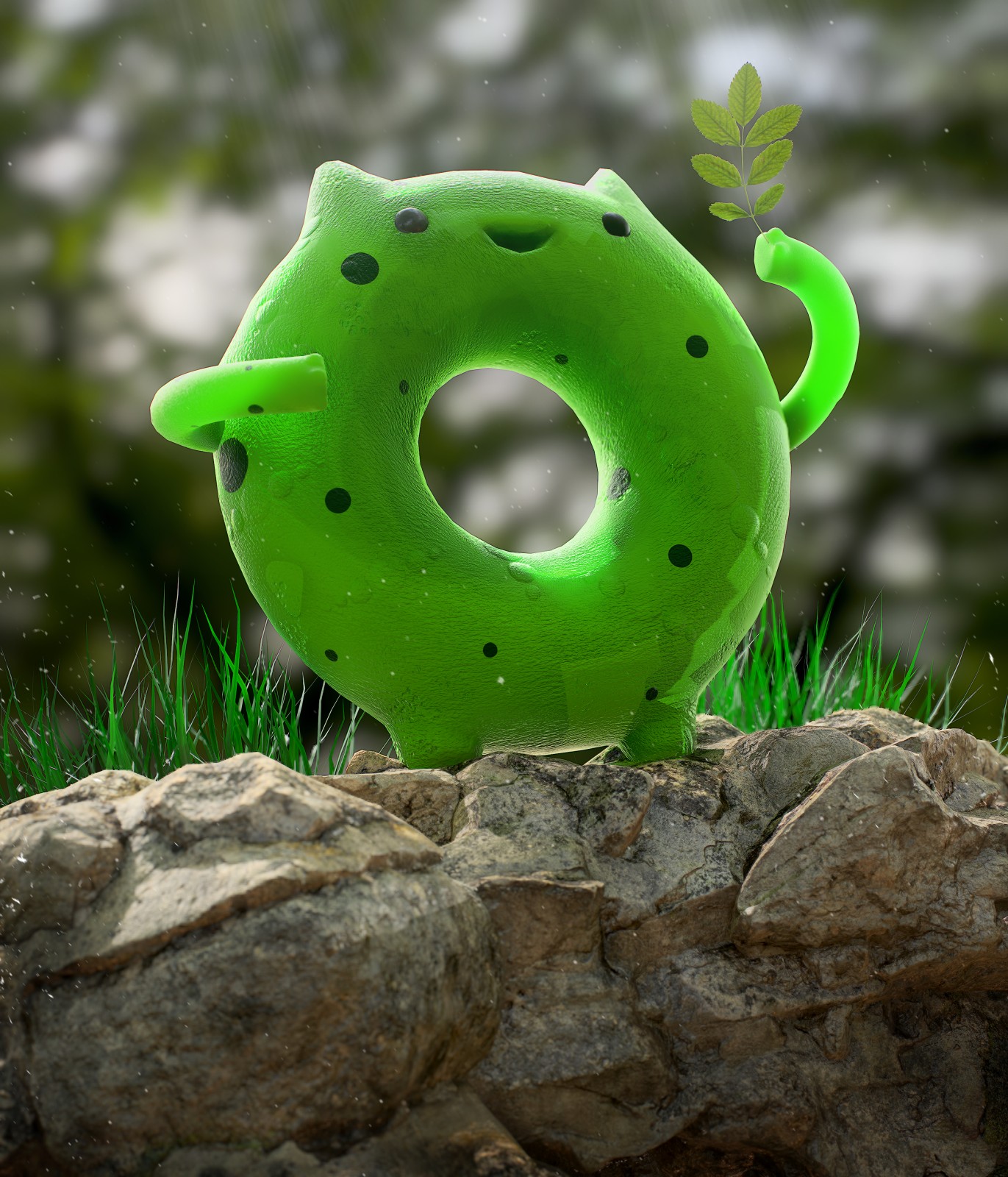 oscar creativo 3d render cute (1)