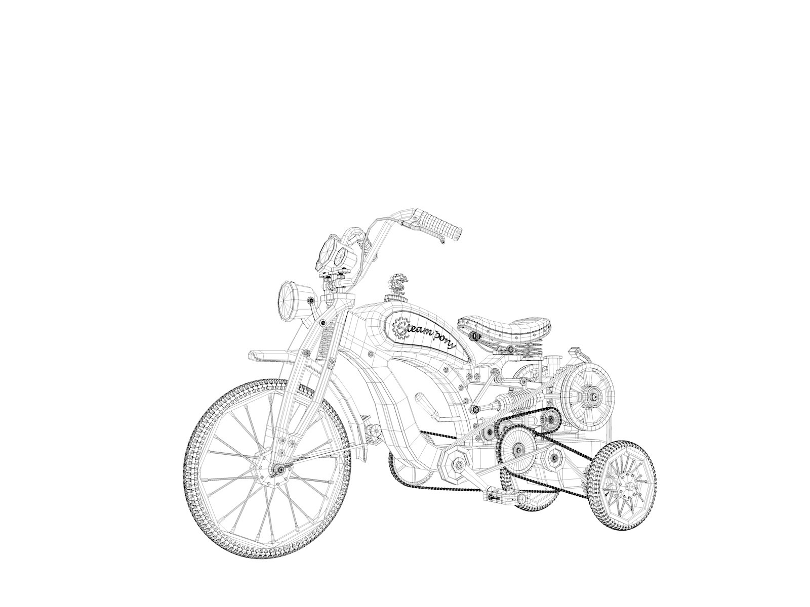 tricycle steam pony8