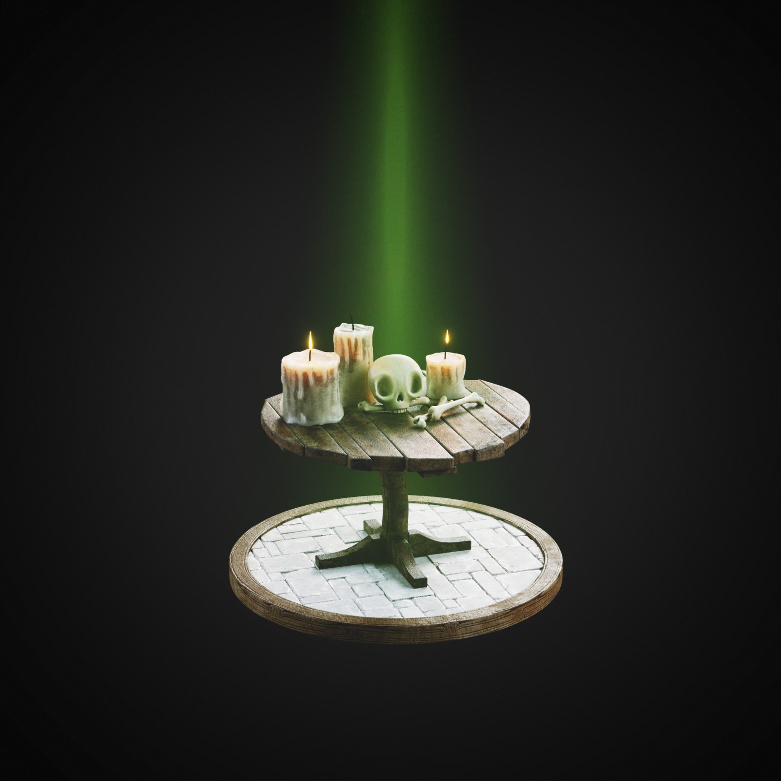 turntable props candles 003 0060