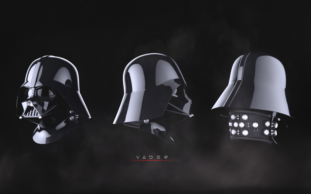 darth vader helmet vector