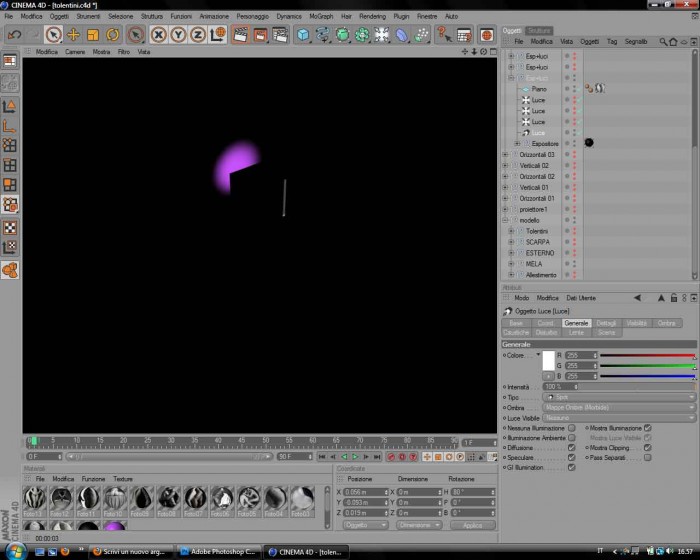 Con luce spot