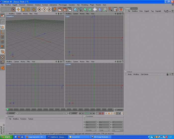 file esportato da autocad con il comando 3dsout ed &quot;aggiunto&quot; in un file vuoto di cinema