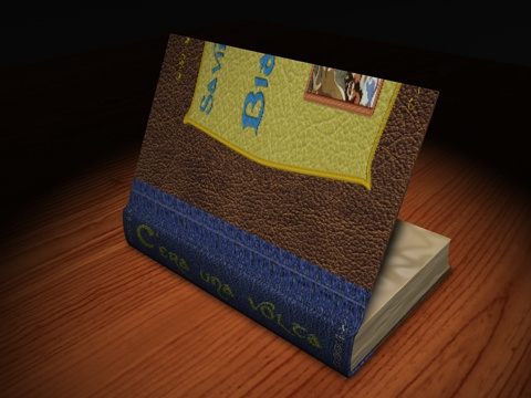 il libro aperto: come potete vedere le texture &quot;scivolano&quot; sul solido e invece non dovrebbero, qualche idea??
