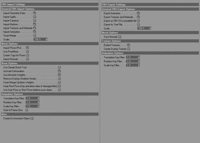 import\export FBX