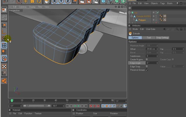 Estrusione lati corretto proposta dal tutorial.
