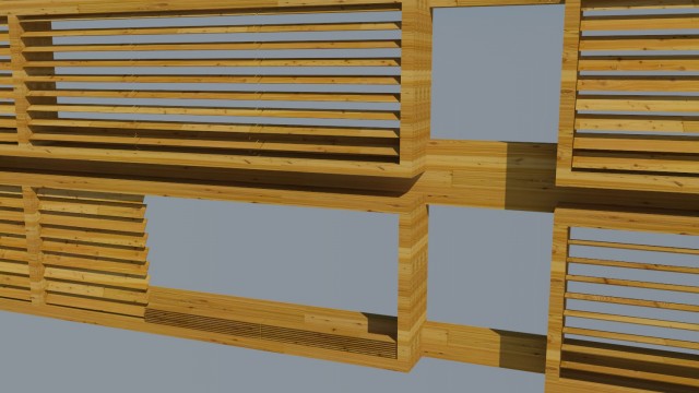 I fianchi hanno una texture compatto e le doghe non girano