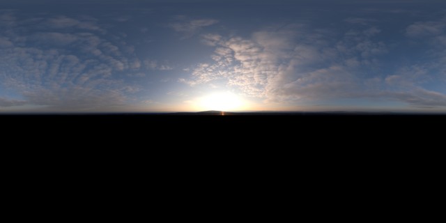 HDRI utilizzata. Ho provato anche con altre e le macchie nere rimangono cmq... <br />Invece altre HDRI non di Guthrie la mappatura è perfetta
