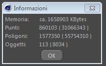 Info oggetto nullo contenente tutta la navata