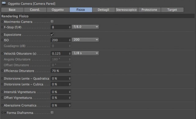 Setting camera
