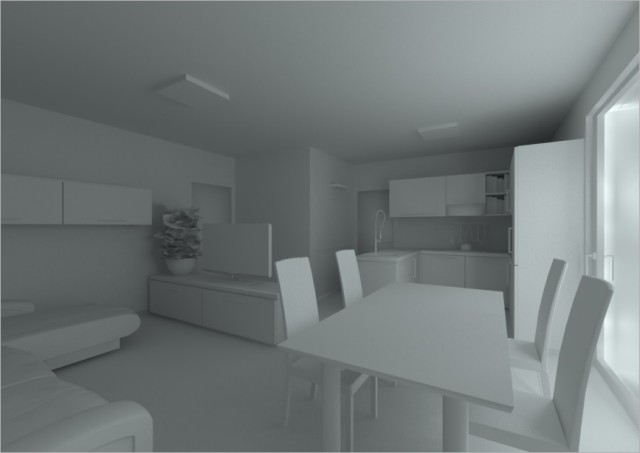 Luce area 180% ombre area..leggermente azzurra con GI come settaggio precedente.