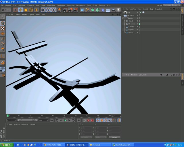 Nel rendering i fili non si vedono.