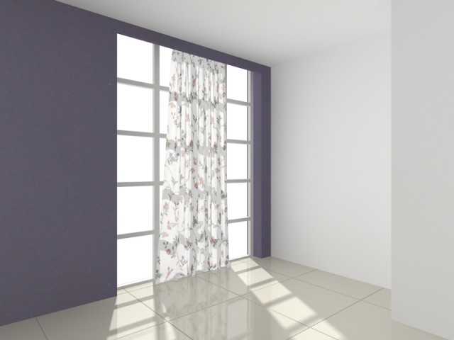 Tenda con shader Retroilluminazione
