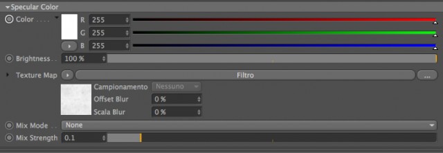 vray shader CON filtro nello specular