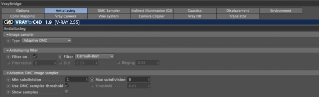 anti alias setting