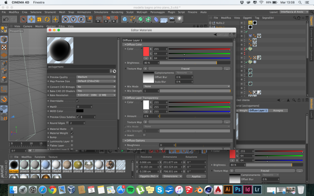 Come puoi vedere il materiale assume solo l'effetto dello shader e non si fonde con il colore assegnato, non riesco a venirne fuori!!!