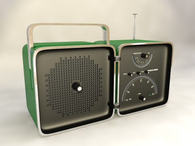radio intera ancora da rimaneggiare per quanto riguarda luci e materiali ....