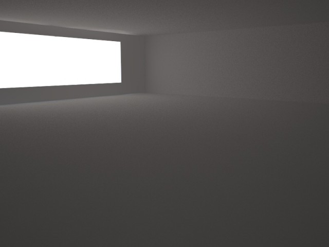 Solo cielo ma con un'area davanti alla finestra illuminazione identica a quella sopra solo area perche non filtra la luminosita ma solo il colore del cielo visibile guardando la finestra