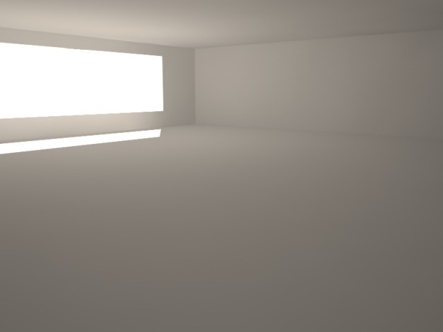 con il sole attivato ed un'area entra solo la striscia luminosa del sole sul pavimento ma non la luminosita del cielo come si vede in quella sopra con cielo e sole senza area