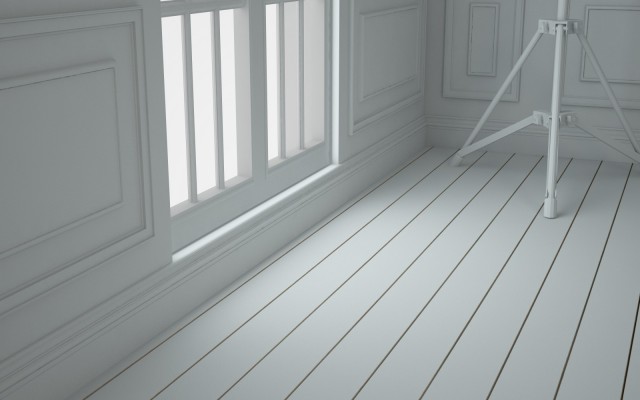 Luce area all'interno, invisibile.